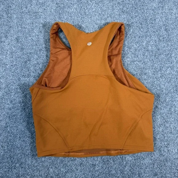 Lululemon Tank Top Womens 0‎ Butternut Brown Invigorate Training Athletic Yoga - Picture 2 of 7